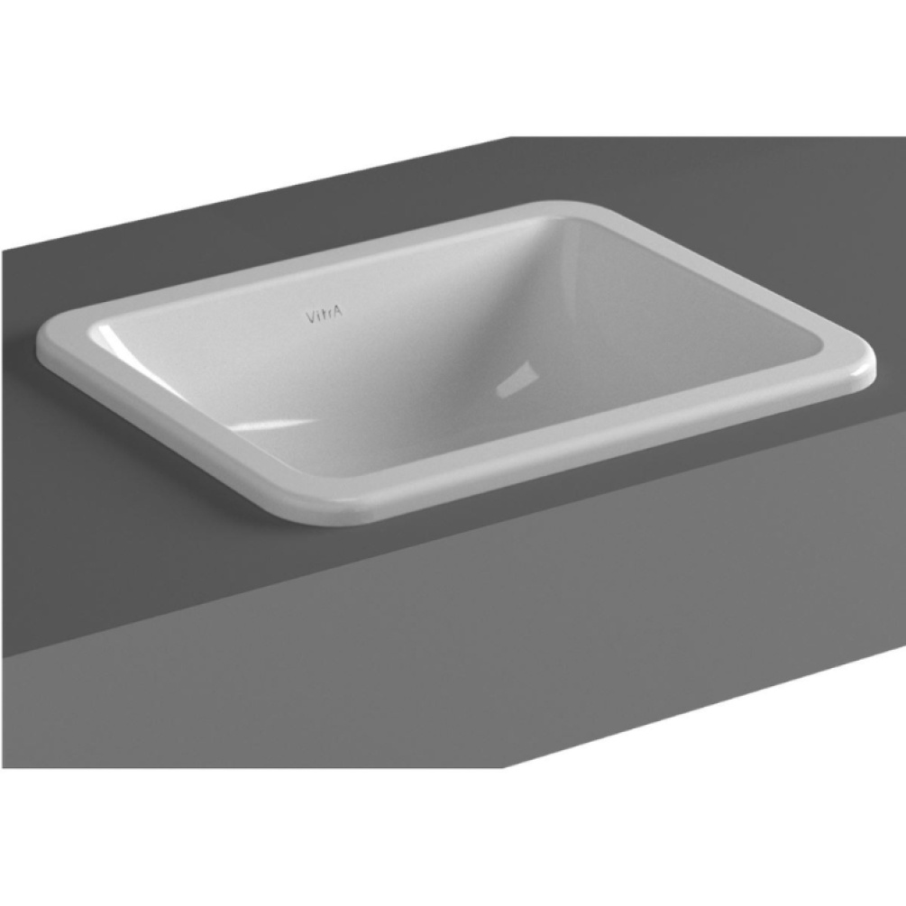 Product Cut out image of VitrA S20 450mm Square Inset Basin